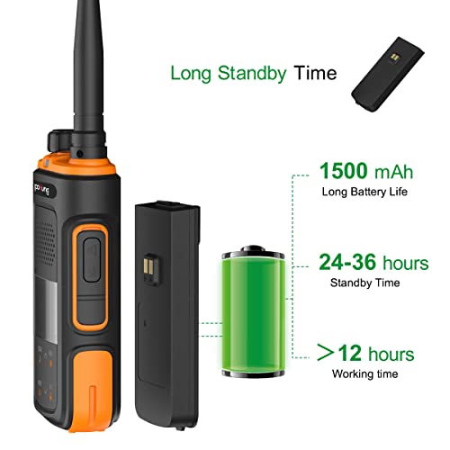 Pofung P11UV GMRS Two Way radios Long Range for Adults Rechargeable walkie talkies with Headset and USB (Type-C) Charging