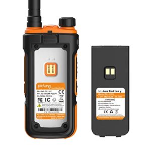 Pofung P11UV GMRS Two Way radios Long Range for Adults Rechargeable walkie talkies with Headset and USB (Type-C) Charging