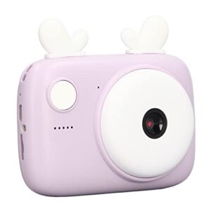 kids digital camera, 1280×720 timer shooting camera for toddlers to play outdoor games for travel (candy purple)