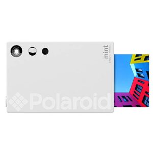 zink polaroid mint instant print digital camera (white), prints on zink 2×3 sticky-backed photo paper