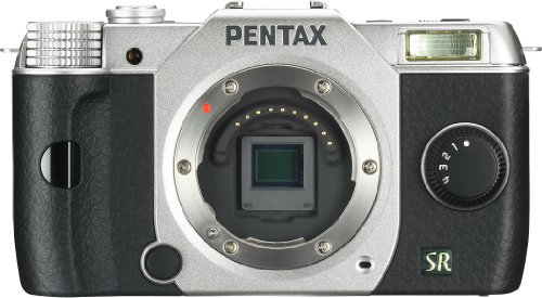 Pentax Q7 12.4MP Mirrorless Digital Camera with 3-Inch LCD - Body Only (Silver) (OLD MODEL)