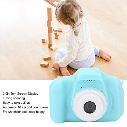 X2 Multifunctional Childrens Digital Camera, Photo Video Mini Camera with Memory Card Gift for Children(Green 32GB)