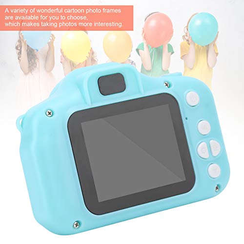 X2 Multifunctional Childrens Digital Camera, Photo Video Mini Camera with Memory Card Gift for Children(Green 32GB)