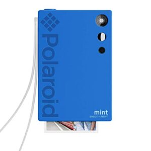 zink polaroid mint instant print digital camera (blue), prints on zink 2×3 sticky-backed photo paper