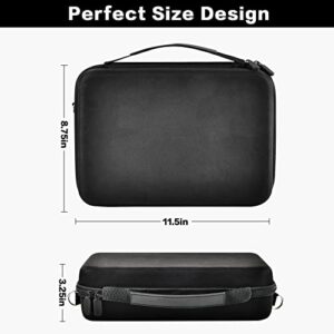 Case Compatible with DBPOWER 11.5" 12" Portable DVD Player for Car, Holder Storage Bag with Strap & Net Pocket for Battery, Car Charger, Power Adaptor and Remote Control- Black (Case Only)