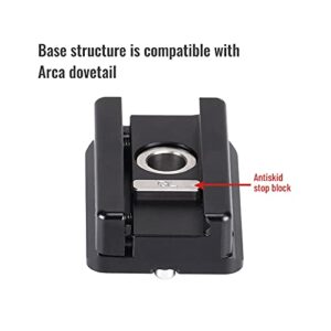 SUNWAYFOTO NP-60 Picatinny NATO Arca-Swiss Tripod Dovetail Adapter Mount Arca Compatible