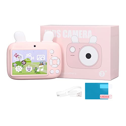 Kids Camera, Children Camera Toys 800mAh Battery Mini Portable for Outdoor for Playing Games for Travel (Candy Pink)