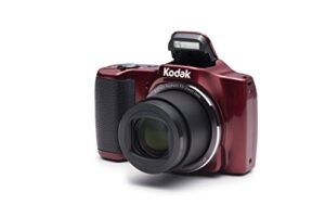 kodak pixpro friendly zoom fz201 16 mp digital camera with 20x optical zoom and 3″ lcd screen (red)