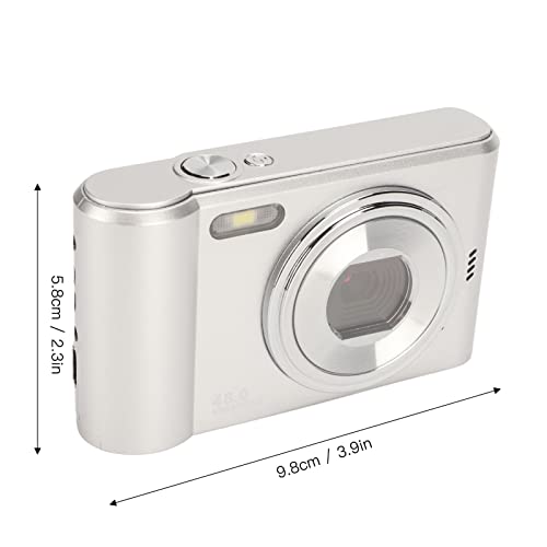 Emoshayoga Kids Digital Camera, Portable Camera MP3 Player Function 44MP 2.7K Video Recording Simple Style 700mAh for Outdoor