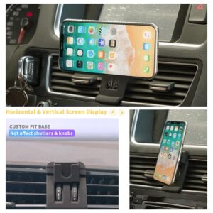 KUCOK Car Phone Holder Mount Magnetic Custom Fit for Audi Q5 2009-2017,Car Phone Stand Invisible Fit for Audi Air Vent Dashboard,Hands Free Car Phone Cradles for 3-7 Inch Phone