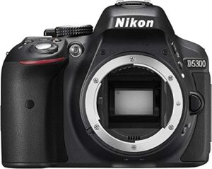 nikon d5300 dx-format 24.2 mp digital slr camera body – (renewed)