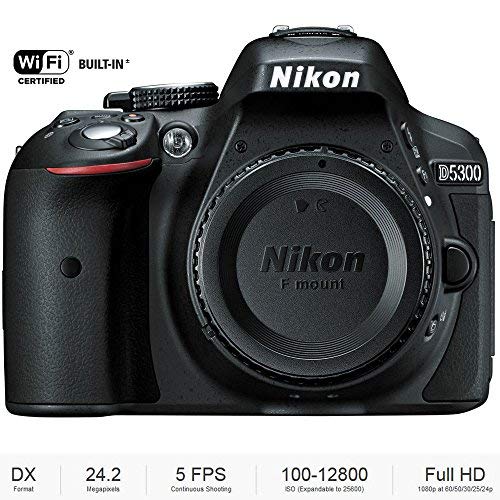 Nikon D5300 DX-Format 24.2 MP Digital SLR Camera Body - (Renewed)