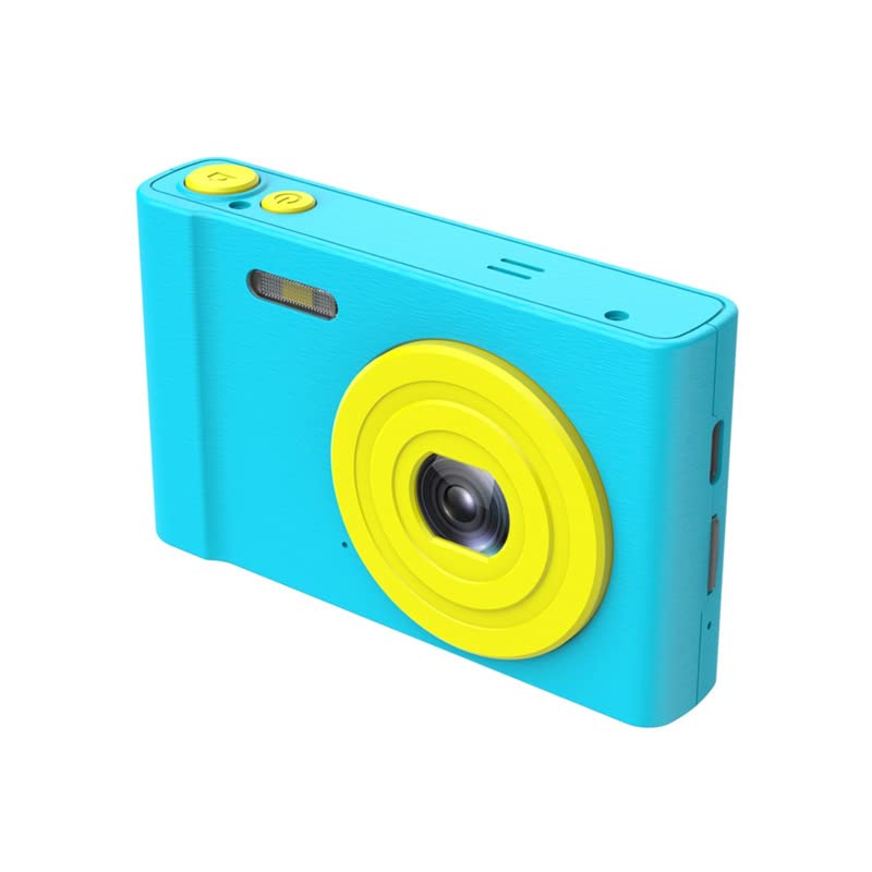 Kids Camera Vlogging Camera Video Digital DV Camera MP3 for Boys Girls Mini Gift 16x Zoom Photography (No Card,Blue)