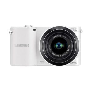 samsung nx1000 20.3 megapixel mirrorless camera (body with lens kit) – 20 mm – 50 mm – white