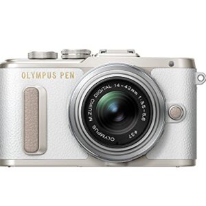 Olympus PEN E-PL8 White Body with 14-42mm IIR Silver Lens