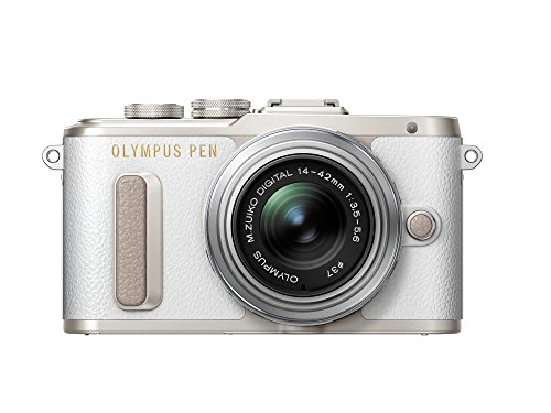 Olympus PEN E-PL8 White Body with 14-42mm IIR Silver Lens