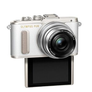 Olympus PEN E-PL8 White Body with 14-42mm IIR Silver Lens