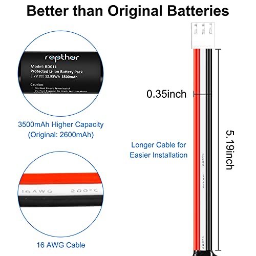 Rapthor 3500mAh Rechargeable Replacement Battery for Harman Kardon Onyx Studio 1/2/3/4 Wireless Bluetooth Speaker