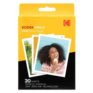 KODAK Smile Classic Digital Instant Camera with Bluetooth (Green) Starter Kit