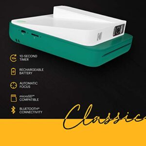 KODAK Smile Classic Digital Instant Camera with Bluetooth (Green) Starter Kit
