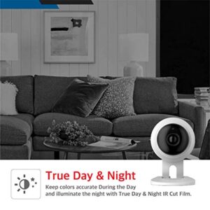 SAMSUNG SNH-C6417BNW SmartCam HD Plus 1080p Full HD Wi-Fi Camera White (Renewed) (3 Pack)