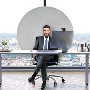 webaround mega 63″ | grey | portable collapsible webcam backdrop | attaches to any chair | wrinkle-resistant fabric | ultra-quick setup and takedown | perfect for zoom, webex, teams, etc.
