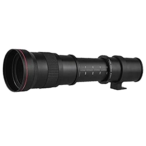 Canon EOS 4000D (Rebel T100) DSLR Camera w/18-55mm F/3.5-5.6 Zoom Lens + 420-800mm f/8.3 HD Telephoto Lens + 2X 64GB Memory + Hood + Case + Filters + Tripod + More (35pc Bundle)