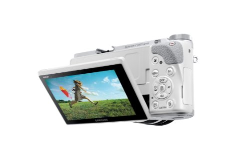 Samsung NX300 20.3MP CMOS Smart WiFi Mirrorless Digital Camera with 20-50mm Lens and 3.3" AMOLED Touch Screen (White)