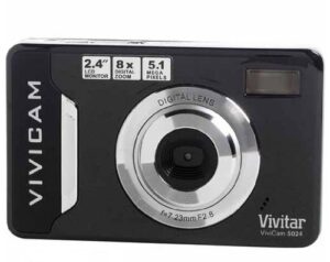 vivitar vivicam 5024 5.1mp digital camera, 8x digital zoom, 2.4″ screen, sd card, black