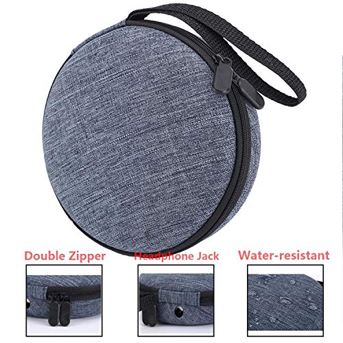 Portable CD Player Case/Bag, Hard Carrying Travel Storage Case Compatible for HOTT Portable CD Player 511/611/711/611T Personal Compact Disc Player, CDs, Headphone, USB Cable and AUX Cable