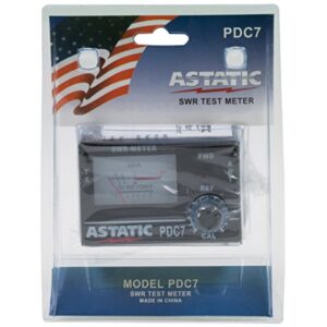 Astatic 302-01768 PDC7 Compact SWR Meter, Black