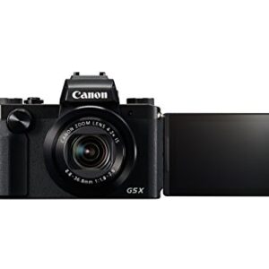 Canon PowerShot G5 X Digital Camera w/1 Inch Sensor and built-in viewfinder - Wi-Fi & NFC Enabled (Black) (Renewed)