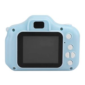 YYOYY Cartoon Children Camera, Mini Photography Digital Video Camera, Simple Operation, USB Data Cable, with Lanyard, 2.0 Inch LCD Screen, Birthday Gifts for Boys,Girls (Blue - General Clear Version)