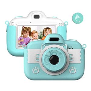 lkyboa kids camera, digital camera for kids gifts, camera for kids 3-10 year old 3.0 inch touch large screen with 16gb sd card, usb charging kids camera (color : blue)
