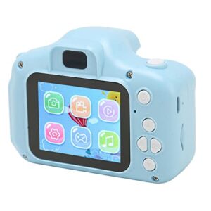 pwshymi portable camera, 1080p hd video 400mah capacity blue small digital camera multi mode filter cute with 32g memory card for home
