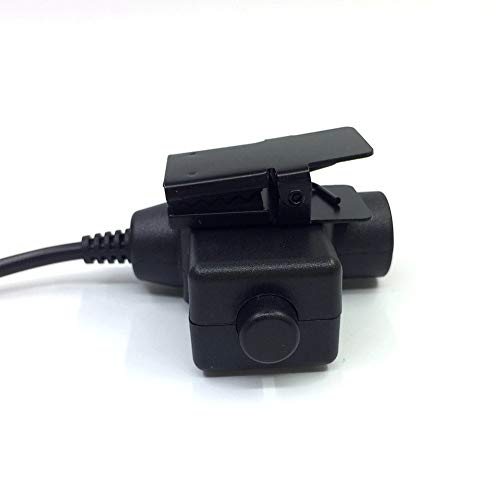 U94 PTT System Military Adapter 2 Pin 7.0mm Plug Push to Talk for Kenwood/Baofeng Radio