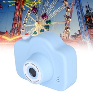 Mini Digital Camera, 1080p Kids Camera, 400mah Battery, Dual Front and Rear Cameras, 2.0 inch Full Color IPS Screen, for Kids Mini Educational Toy Camera (Blue)