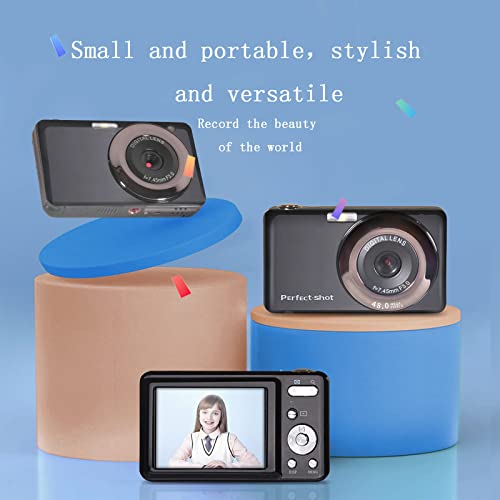 Digital Cameras for Photography, 1080p 48MP Vlogging Camera with 3 Inch LCD Screen, 8X Zoom Compact Portable Mini Rechargeable Camera, Point and Shoot Digital Cameras