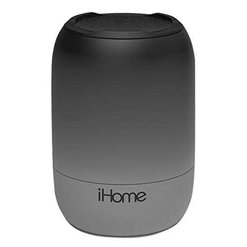 iHome PlayFade Portable Bluetooth Speaker - Water-Resistant Rechargeable Audio Device for Outdoor Events, Pool Party, Beach, Camping (Model iBT400B) Black