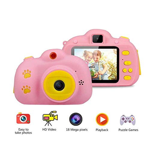 LKYBOA Girls Birthday Gifts Christmas 4 to 6 Years Old Children Digital Camera （Blue ，Pink） (Color : Blue)