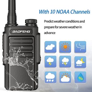 BAOFENG MP31 GMRS Radio Handheld Two Way Radio, Waterproof Rechargeable Walkie Talkies with NOAA Scanning & Receiving, GMRS Repeater Capable and Type-C Charging Cable,2Pack