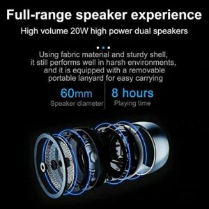 TG117 BT Outdoor Speaker Waterproof Portable Wireless Column Loudspeaker Box with TF Card FM Radio