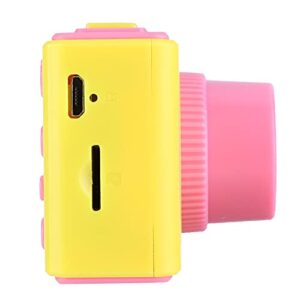 Kids Digital Video Camera,2 Inch 1080P Digital Video Camera Cartoon Toy Camera Support Playback Video & Photo,for Children Boy Girl Birthday Gift (Pink)