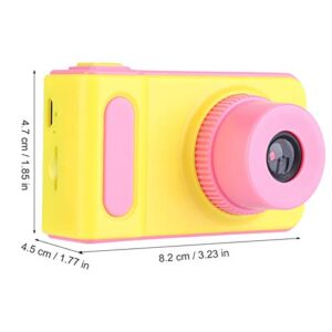 Kids Digital Video Camera,2 Inch 1080P Digital Video Camera Cartoon Toy Camera Support Playback Video & Photo,for Children Boy Girl Birthday Gift (Pink)