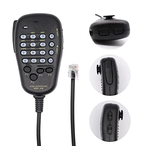 6 Pin MH-48 MH-48A6J DTMF Microphone Compatible for YAESU FT-8900R FT-7900R FT-8800R FT-7800R FT-7100 FT-2900 FT-2800 FT-1900 FT-1500M Radio