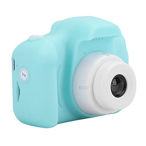 Children Camera,HD Cartoon Digital Video Camera Toy for Children Kids,2.0in IPS Screen,Multiple Cartoon Photo Frames,Taking Photos,Recording Videos,DIY Photos (Green)