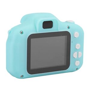 Children Camera,HD Cartoon Digital Video Camera Toy for Children Kids,2.0in IPS Screen,Multiple Cartoon Photo Frames,Taking Photos,Recording Videos,DIY Photos (Green)