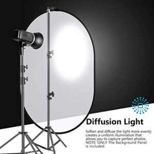 NEEWER Light Diffuser Panel for Photography, 5x7 feet/150x200cm Soft White Diffuser Fabric with Carry Bag, Collapsible Pop Out Light Modifier for Studio and Outdoor Portrait, Product, Video Shooting