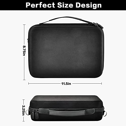 Case Compatible with DBPOWER 11.5" 12" Portable DVD Player for Car, Holder Storage Bag with Strap & Net Pocket for Battery, Car Charger, Power Adaptor and Remote Control (Case Only)