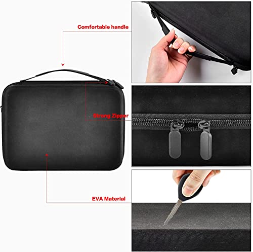 Case Compatible with DBPOWER 11.5" 12" Portable DVD Player for Car, Holder Storage Bag with Strap & Net Pocket for Battery, Car Charger, Power Adaptor and Remote Control (Case Only)